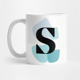 S Letter Abstract Mug